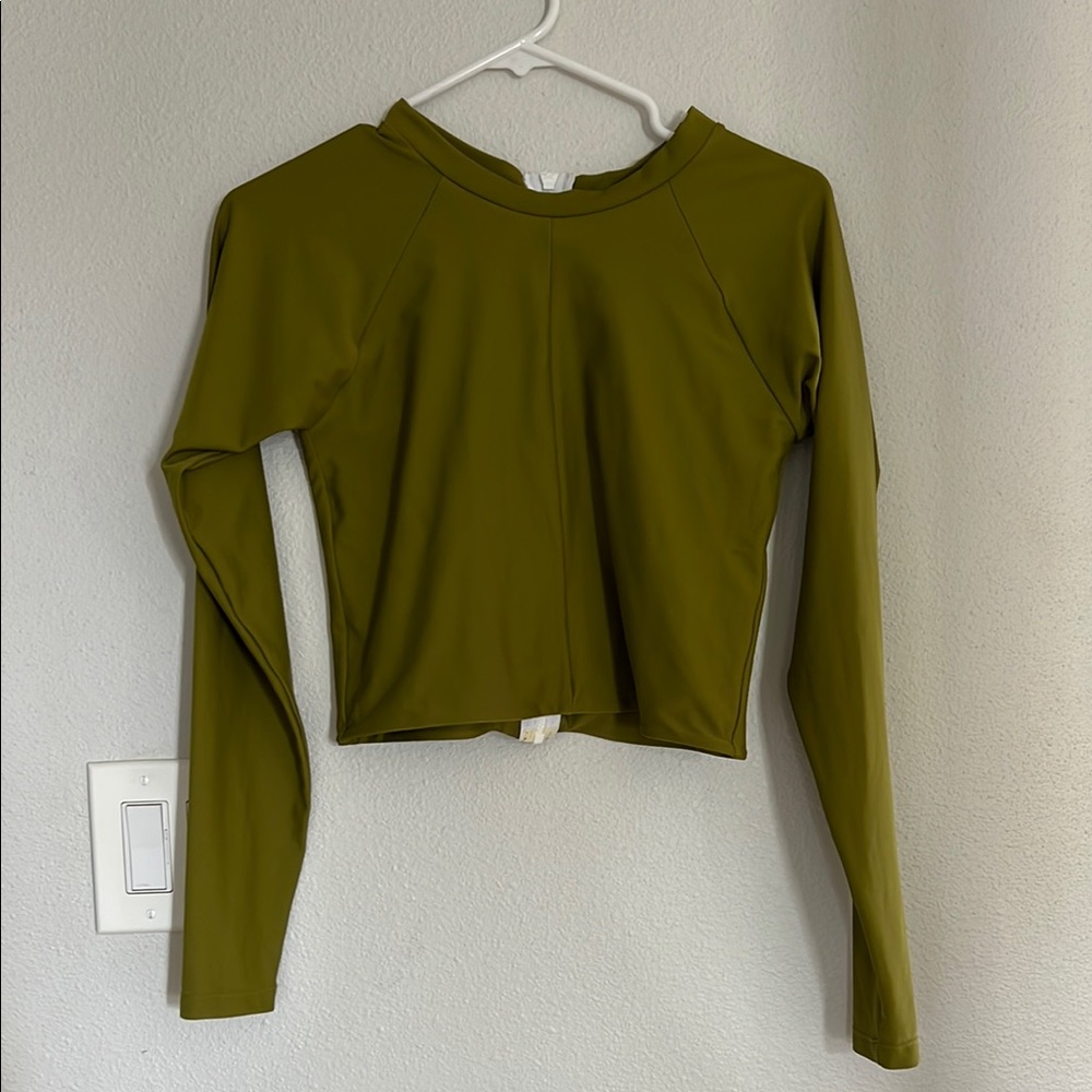 Olive Long Sleeve Women's Top